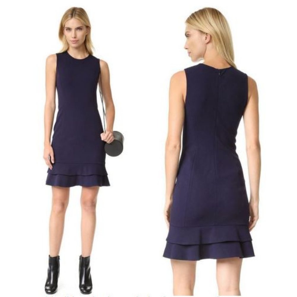 Diane Von Furstenberg Jacey Navy Sheath Dress 12